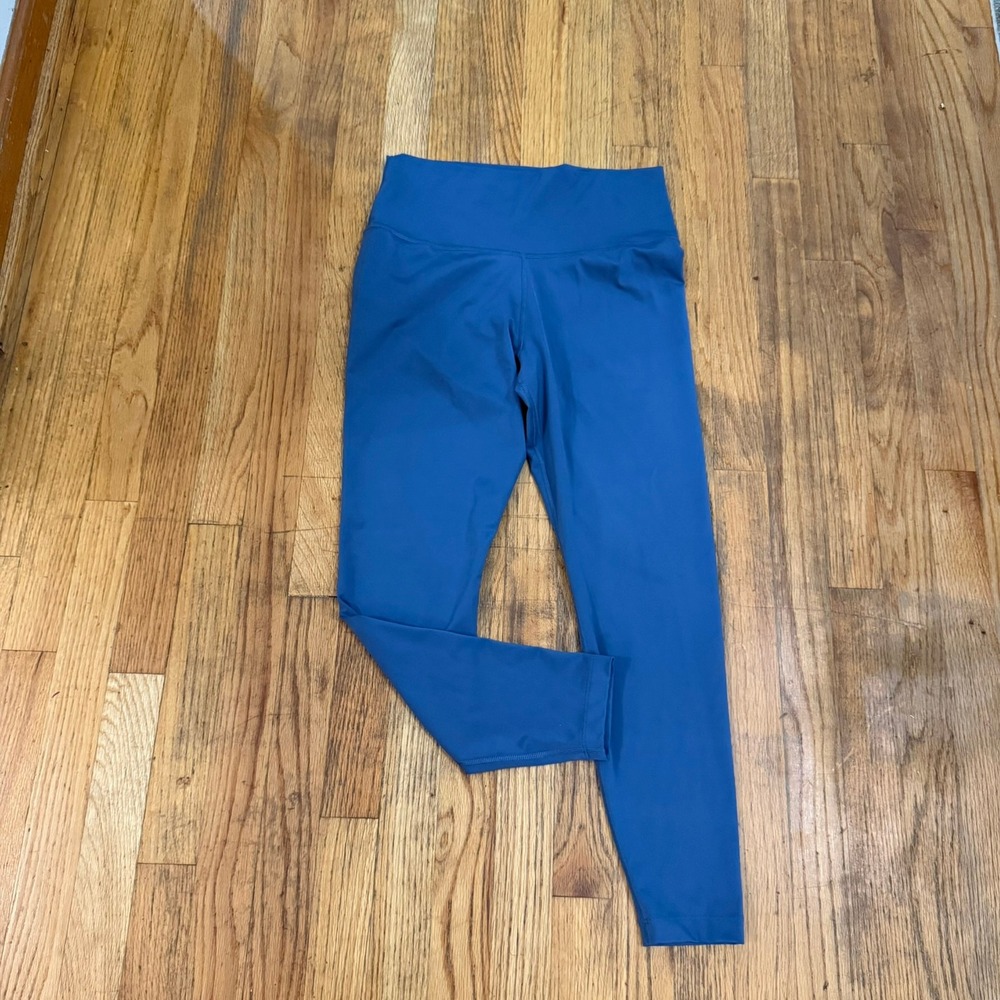 Nike Yoga Dri-FIT High Rise 7/8 Leggins Size L Blue Active GUC